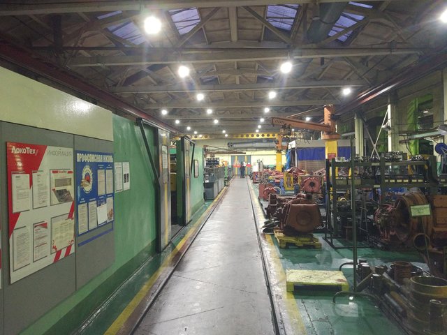 Освещение цехов вагоноремонтного предприятия России