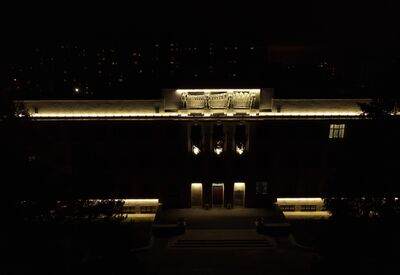 Фасадное освещение ВНИИГ им. Веденеева в Санкт-Петербурге